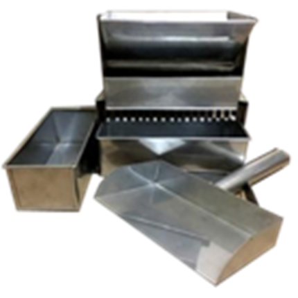 Sample Splitter Stainless Steel 1/2 Inch 12 Holes dengan Scoop dan Pan untuk Pengujian Laboratorium