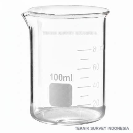Beaker Glass Laboratorium Kaca Borosilikat Teknik Survey Indonesia
