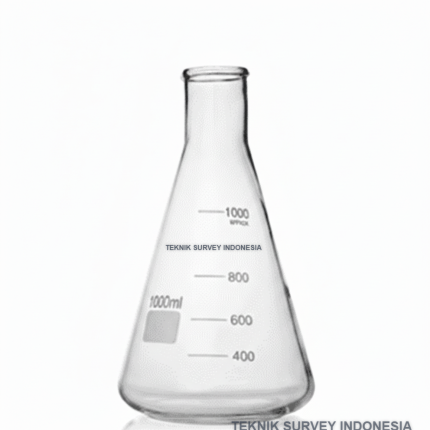 Erlenmeyer Flask Laboratorium Kaca Borosilikat Teknik Survey Indonesia