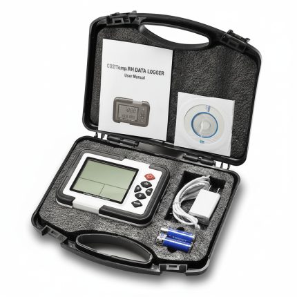Monitor Gas Karbon Dioksida HT2000 Digital Data Logger Teknik Survey Indonesia