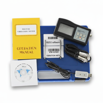 Jual Landtek VM-6360 Vibration Meter Lengkap Kabel Data dan CD Software